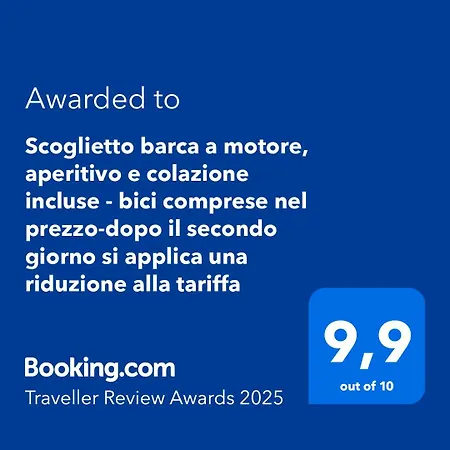 Scoglietto Fiumicino, Aperitivo E Colazione Incluse - Bici Comprese Nel Prezzo- Barca A Motore 보트호텔 *